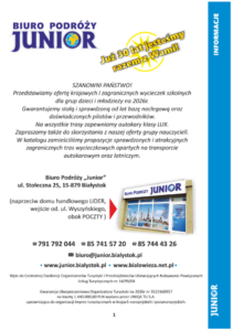 Katalog wycieczek szkolnych 2026